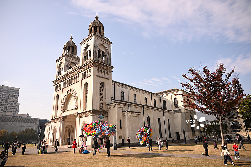 浙江嘉兴天主教堂图片素材