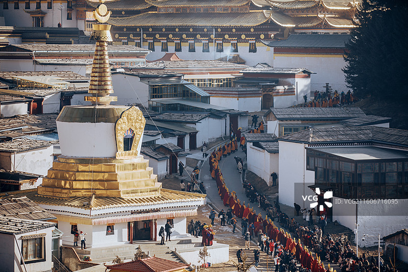 甘南郎木寺图片素材