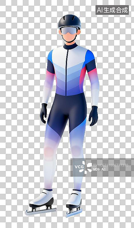【AI数字艺术】短道速滑运动员图片素材