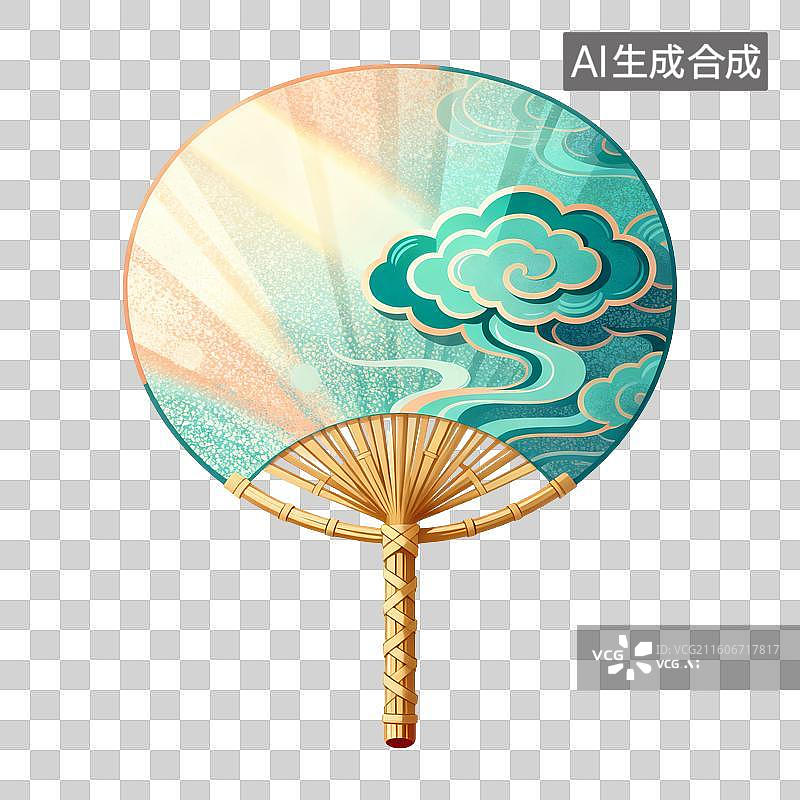 【AI数字艺术】蒲扇插画图片素材