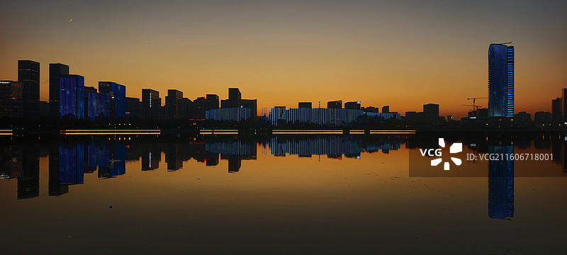 灞河暮色图片素材