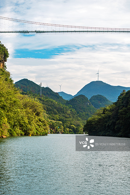 连州湟川三峡 峡谷河流高山瀑布风光图片素材