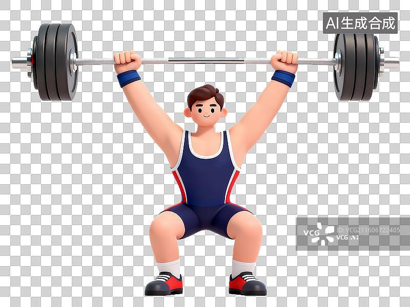 【AI数字艺术】举重运动员图片素材