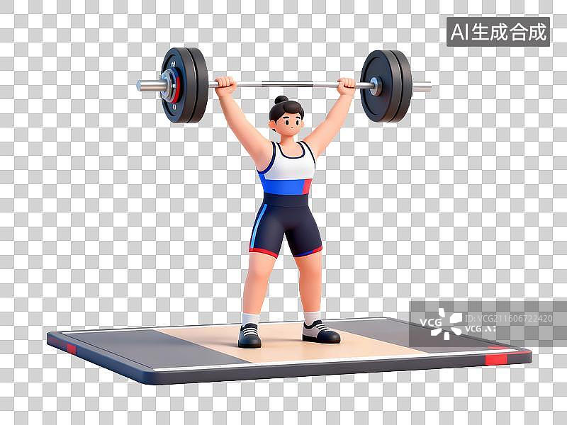 【AI数字艺术】举重运动员图片素材