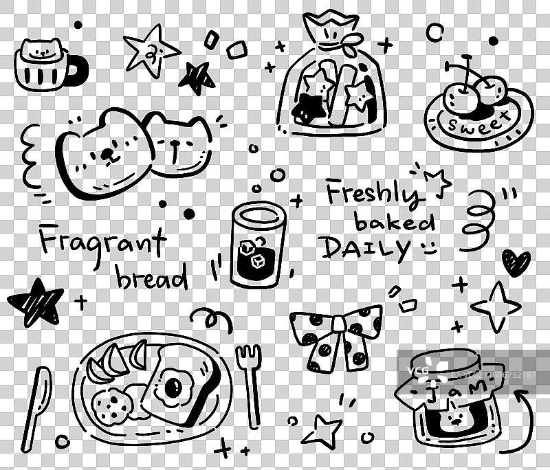 简笔画小元素可爱手绘装饰png免抠图片素材