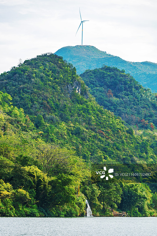 连州湟川三峡 峡谷河流高山瀑布风光图片素材