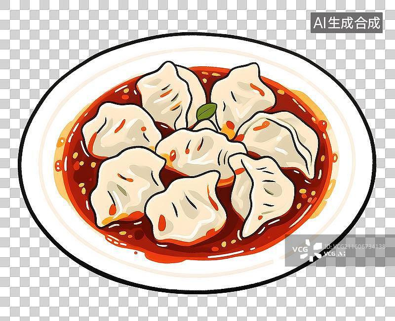 【AI数字艺术】AIGC:红油炒肉，特色美食，插图插画，元素，免抠图形图片素材