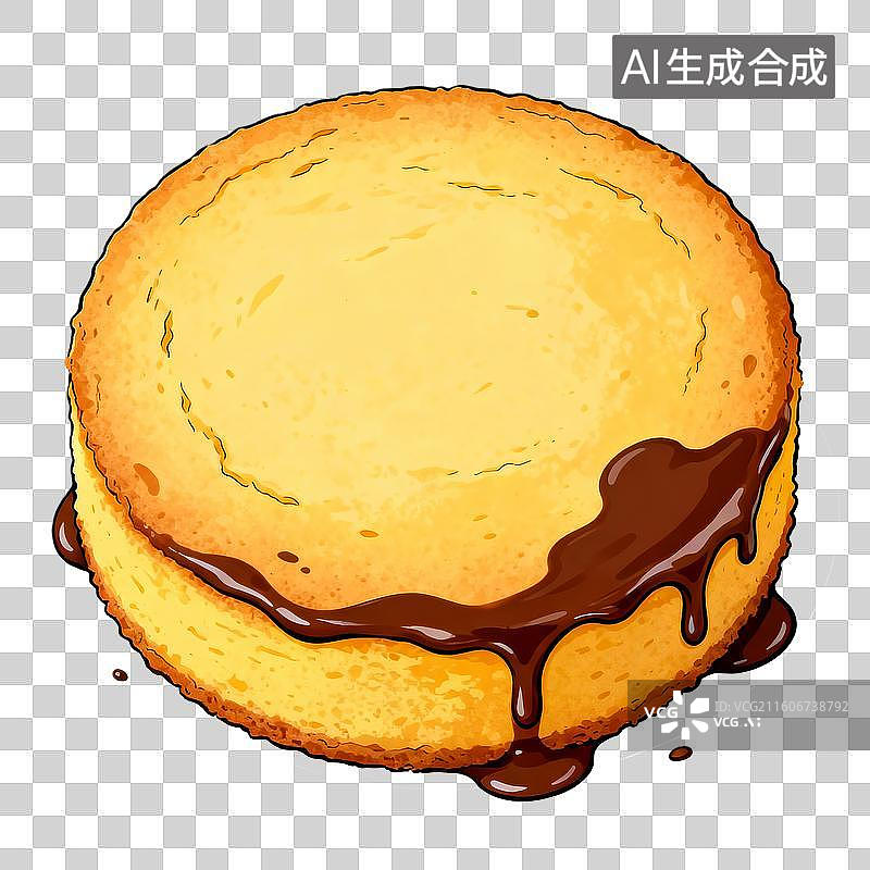 【AI数字艺术】美味的蛋糕坯图片素材