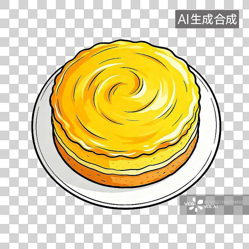 【AI数字艺术】美味的蛋糕坯图片素材