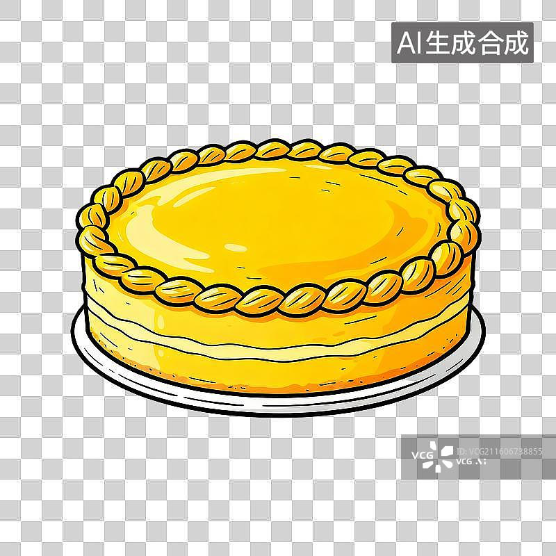 【AI数字艺术】美味的蛋糕坯图片素材