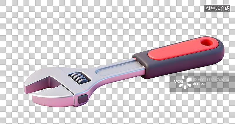 【AI数字艺术】扳手工具特写图片素材