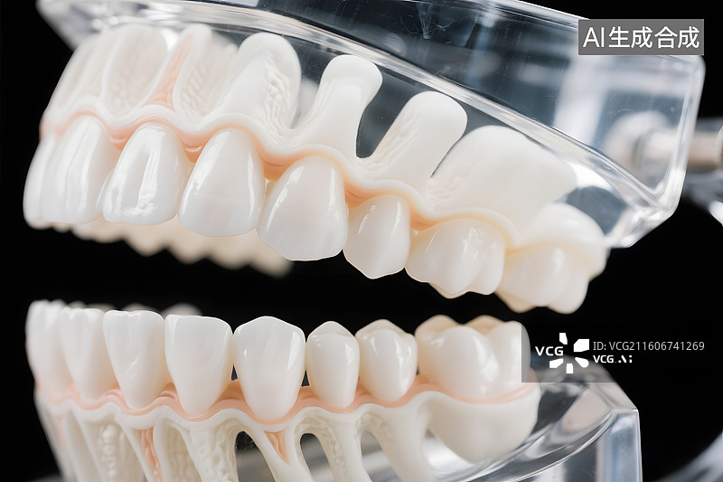 【AI数字艺术】牙科模型牙齿结构图片素材