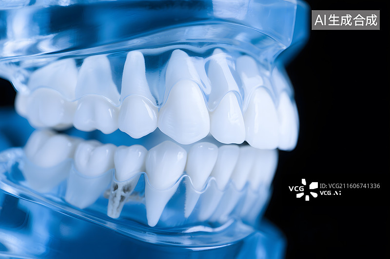 【AI数字艺术】牙科模型牙齿结构图片素材
