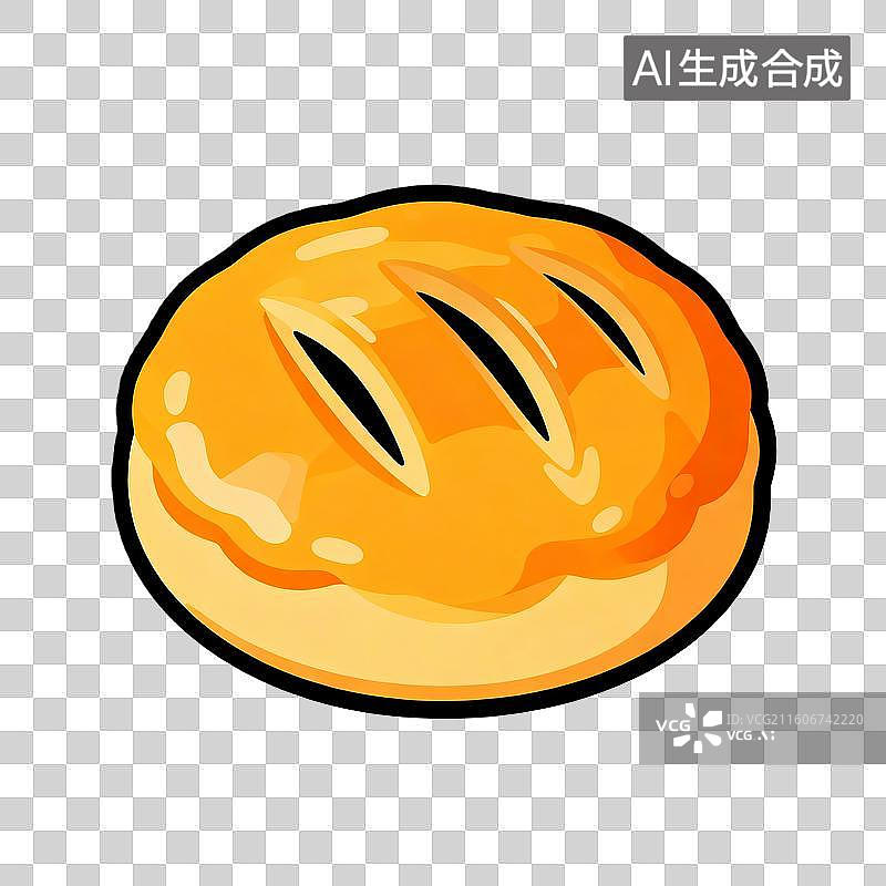 【AI数字艺术】美味的老婆饼图片素材