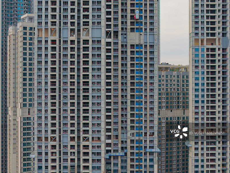 深圳市南山区，绿景白石洲，深圳最高住宅区图片素材