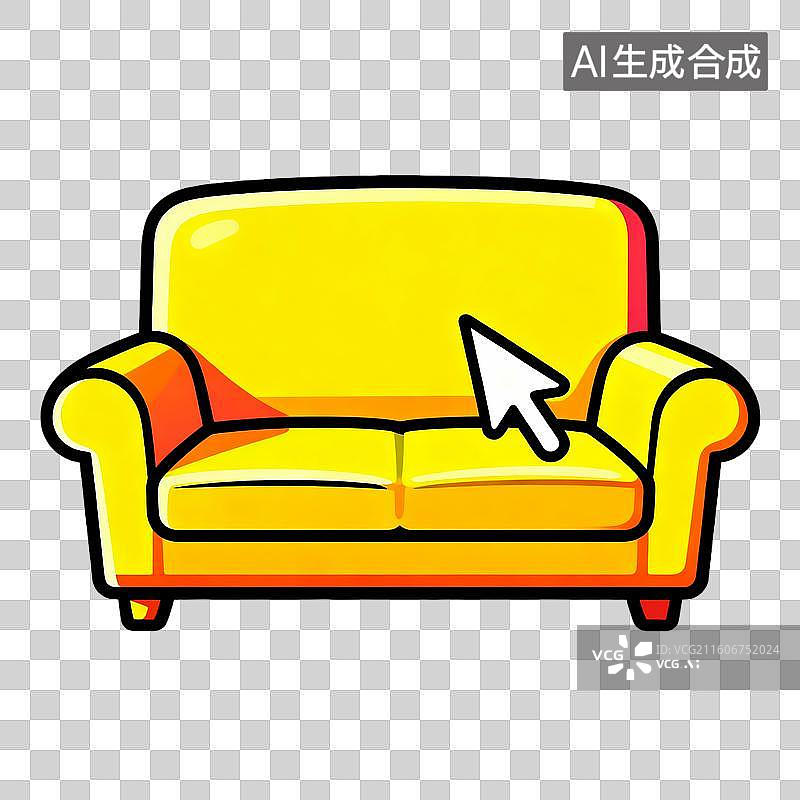 【AI数字艺术】网上购买的沙发图片素材