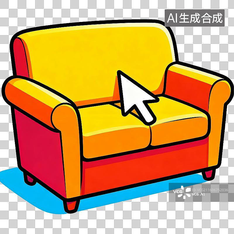 【AI数字艺术】网上购买的沙发图片素材
