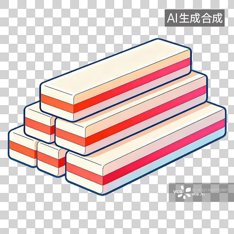 【AI数字艺术】完整的大良崩砂糕点桂花糕糕点图片素材