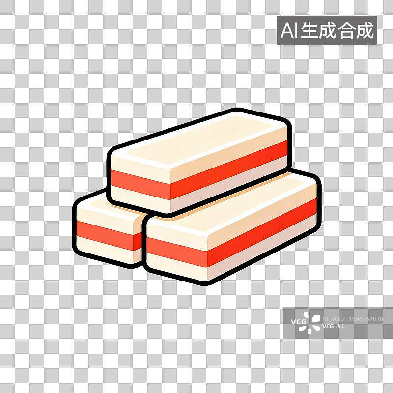 【AI数字艺术】完整的大良崩砂糕点桂花糕糕点图片素材