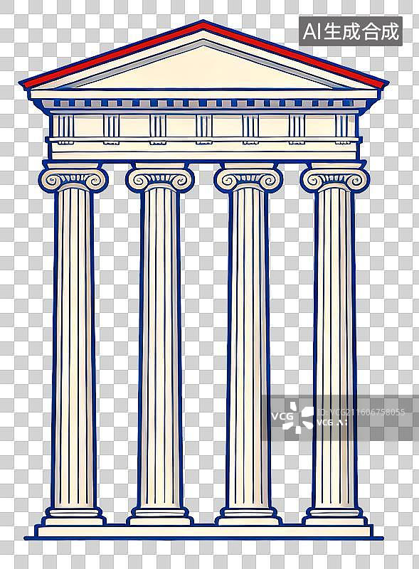 【AI数字艺术】免扣欧式建筑元素图片素材