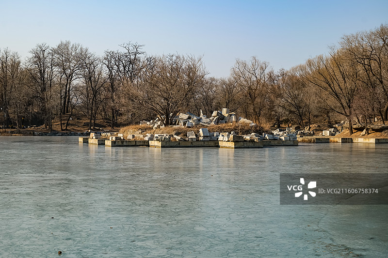 北京圆明园遗址公园-长春园-方壶胜境图片素材
