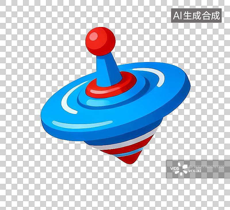 【AI数字艺术】免扣卡通陀螺元素图片素材