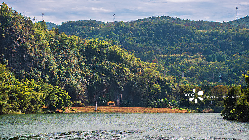 连州湟川三峡 峡谷河流高山瀑布风光图片素材