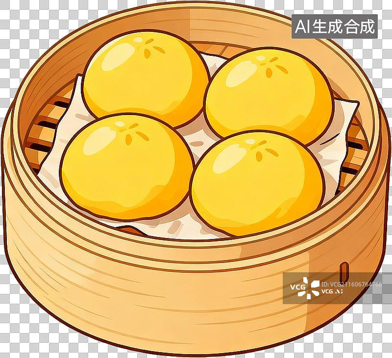 【AI数字艺术】传统美食早茶2D水彩扁平插画粤菜港式广式早茶点心美味糕点小吃插画元素免抠图形图片素材