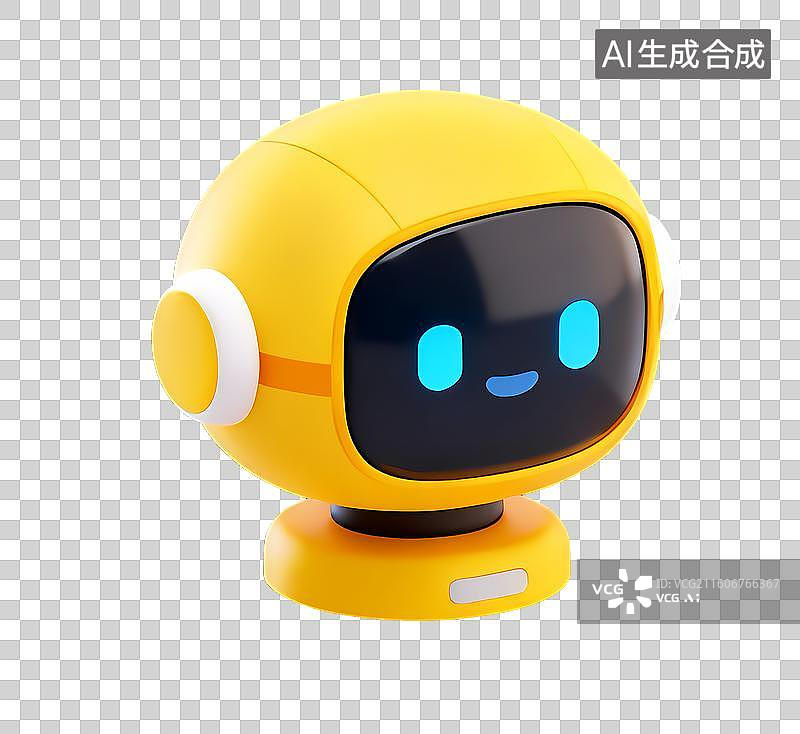 【AI数字艺术】免扣卡通人工智能机器人元素图片素材