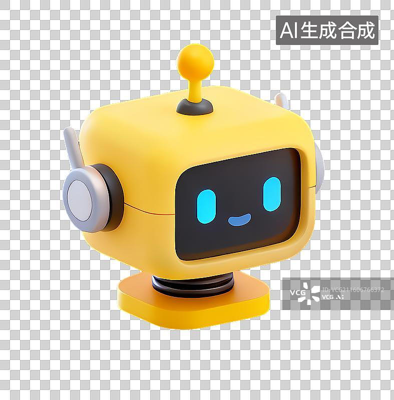 【AI数字艺术】免扣卡通人工智能机器人元素图片素材