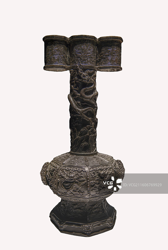 龙纹铜投壶（明代）图片素材