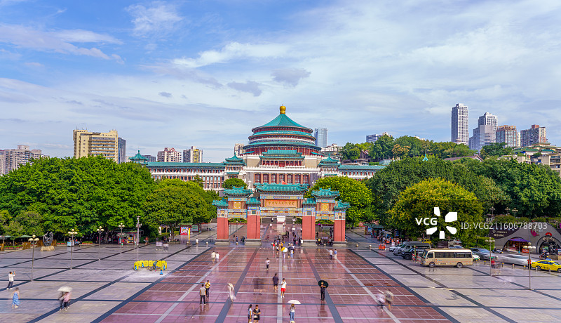 重庆市人民大礼堂图片素材