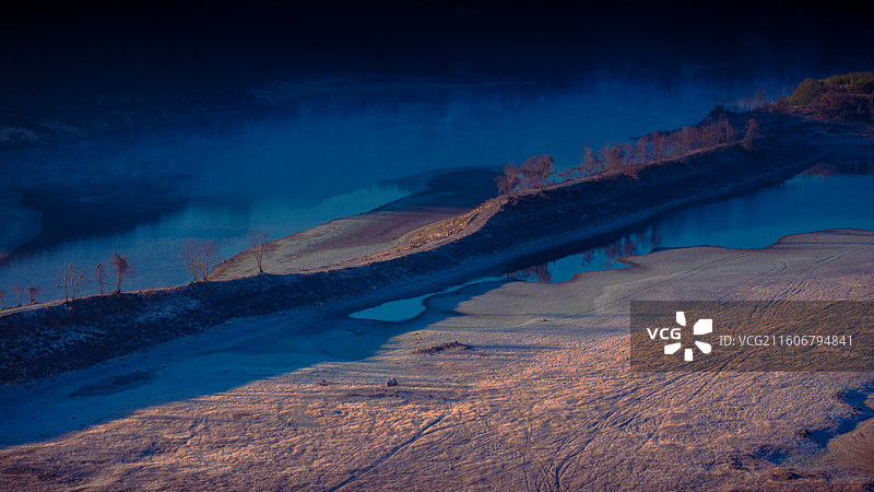 罗田天堂寨湿地日出图片素材