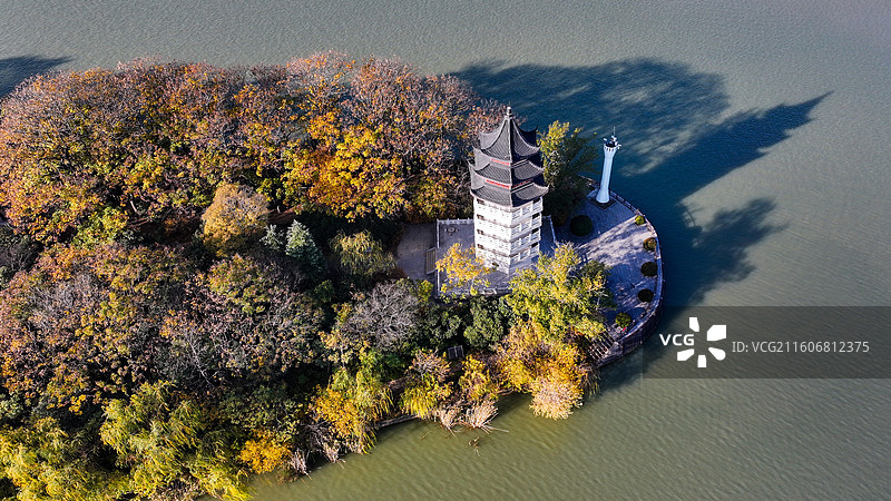 扬州茱萸湾茱萸塔图片素材