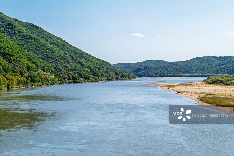 图们川风景图片素材