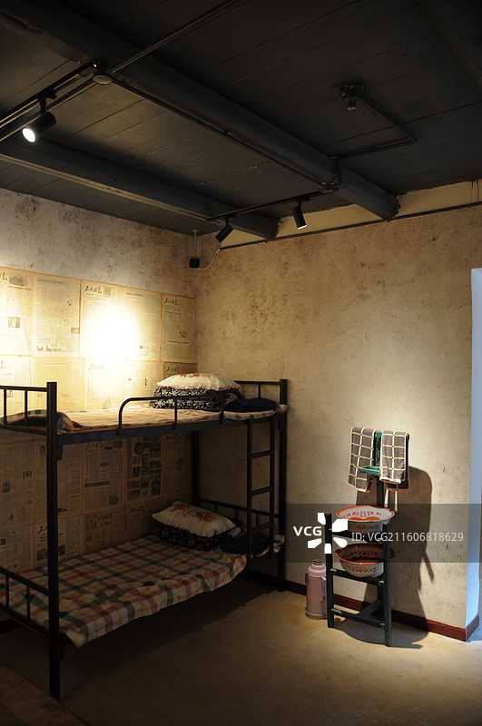 中国20世纪70年代家居场景复原（四川雅安荥经县博物馆）图片素材