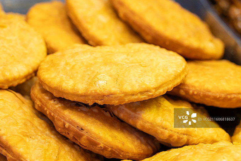 新疆 昌吉 回族 美食 油香 饼子 油饼图片素材
