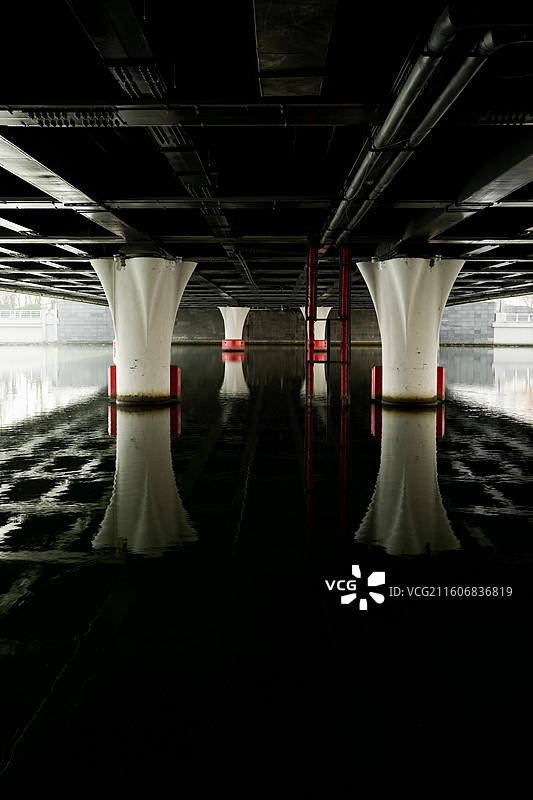 天津市海河上金刚桥底图片素材