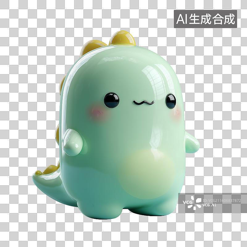 【AI数字艺术】可爱小恐龙角色图片素材