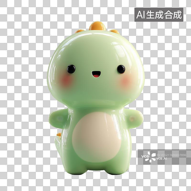 【AI数字艺术】可爱小恐龙角色图片素材