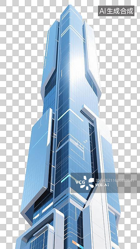 【AI数字艺术】未来都市棱镜图片素材