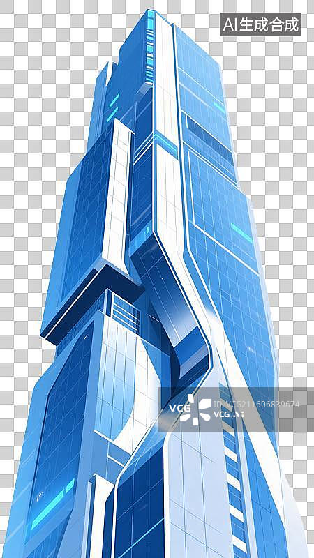 【AI数字艺术】未来都市棱镜图片素材