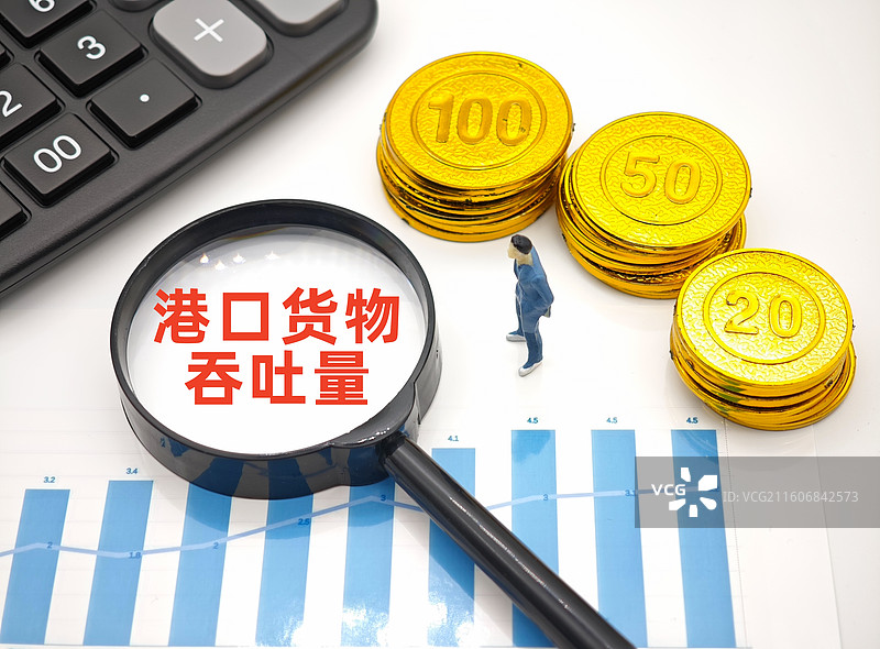 港口货物吞吐量图片素材