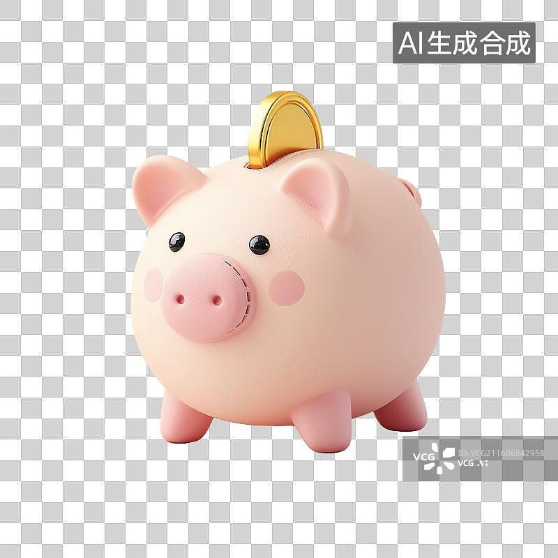 【AI数字艺术】可爱储蓄罐图标图片素材