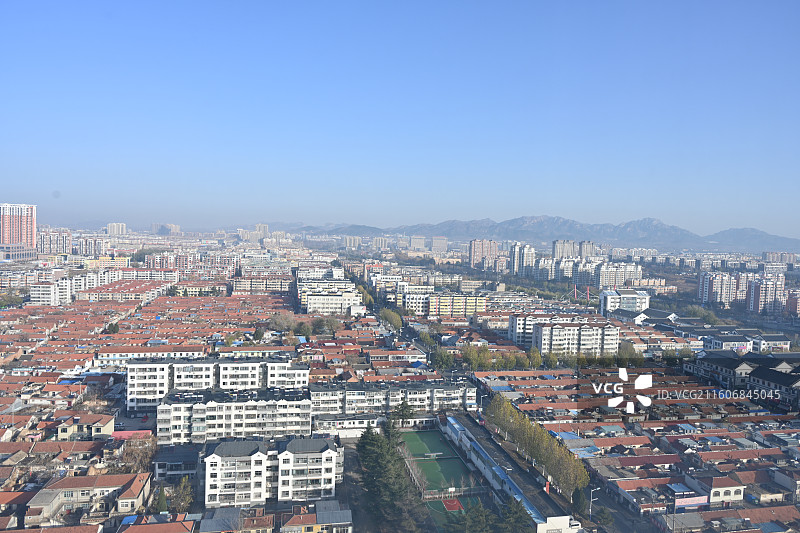 山东烟台招远市城市风光图片素材