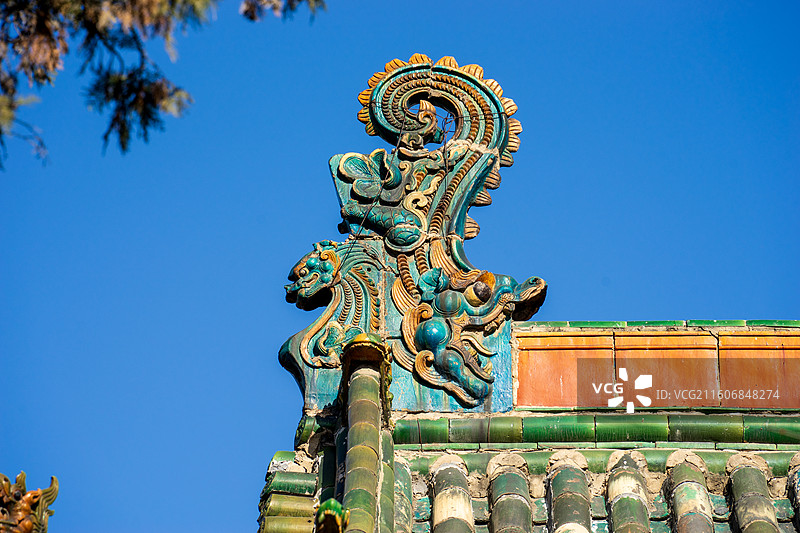 太原文庙正吻图片素材