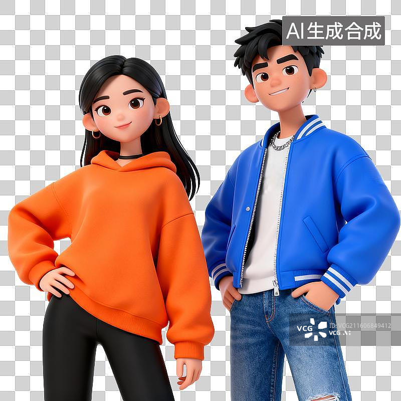 【AI数字艺术】时尚男女购物，攀岩，跳伞，冲浪，街舞，跑步，运动，滑板，听音乐，演奏图片素材