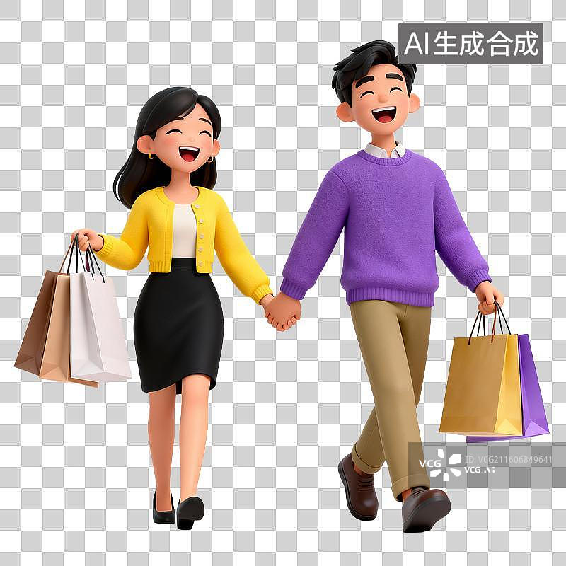 【AI数字艺术】时尚男女购物，攀岩，跳伞，冲浪，街舞，跑步，运动，滑板，听音乐，演奏图片素材