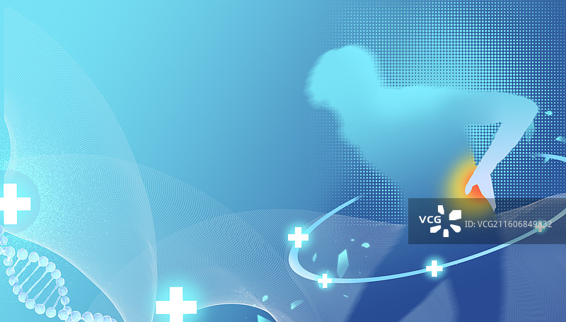 腰部疼痛的医疗概念图示图片素材