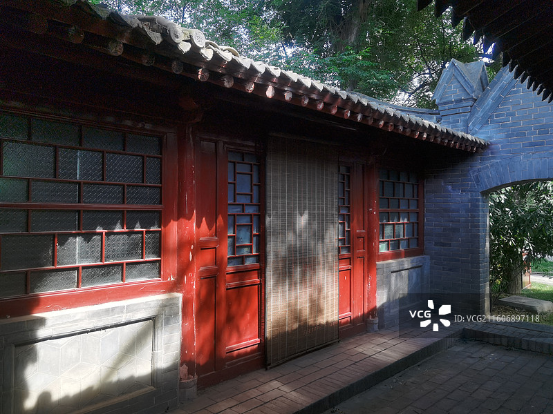 陕西省咸阳市三原县鲁桥镇李靖故居东里花园图片素材